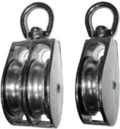 Блок 30 мм двойной с металлическим диском