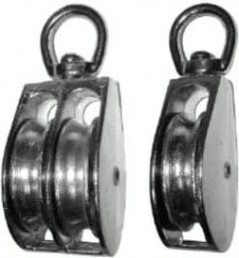 Блок 50 мм двойной с металлическим диском