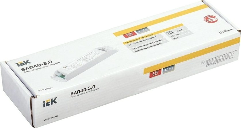 Блок аварийного питания IEK БАП40-3.0 для LED ИЭК [LLVPOD-EPK-40-3H]