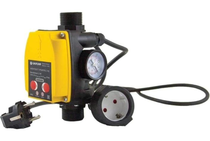 Блок автоматики UNIPUMP ТУРБИПРЕСС М2 с вилкой и розеткой [13545]