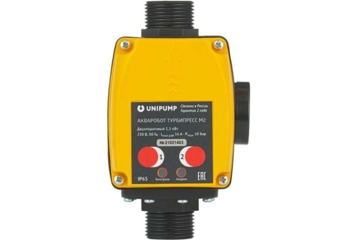 Блок автоматики UNIPUMP ТУРБИПРЕСС М2 с вилкой и розеткой [13545]