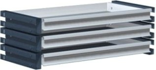 Блок из 3-х большиих ящиков FERRUM для шкафов Титан 08.301 [RAL7035, шагрень]