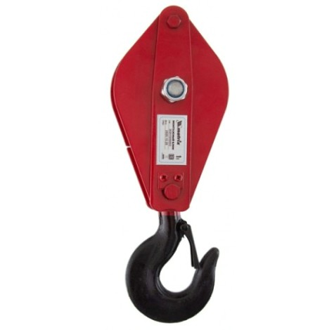 Блок монтажный MATRIX 51922 с крюком, 1т Блок монтажный MATRIX 51922 с крюком, 1т