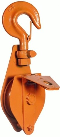 Блок монтажный СИБТАЛЬ 3,2Т шкивовый однорольный, с крюком и откидной щекой [050 3000 4000]
