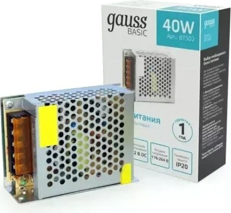 Блок питания GAUSS BT502 basic 12v 40w ip20