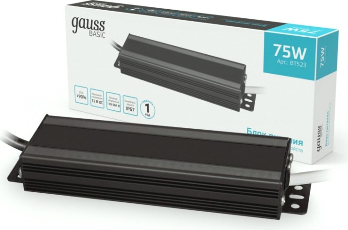 Блок питания GAUSS BT523 basic 12v 75w ip67
