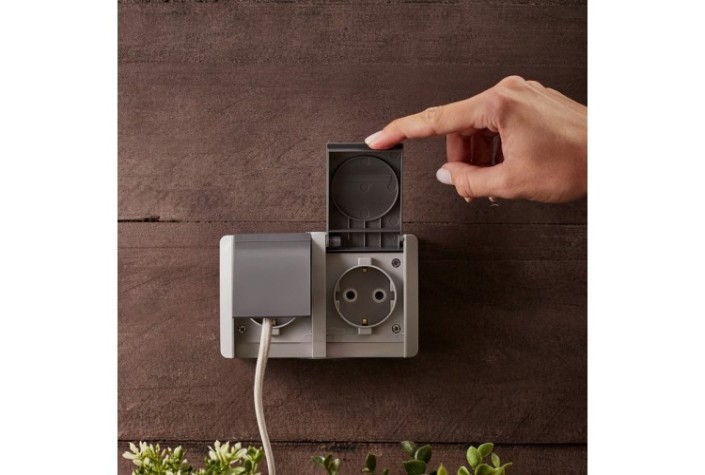 Блок розеток Kranz KR-78-0613 горизонтальный 2 INDUSTRIAL IP54 с зазем.