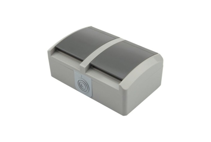 Блок розеток Kranz KR-78-0614 горизонтальный 2 (керамика) INDUSTRIAL IP54