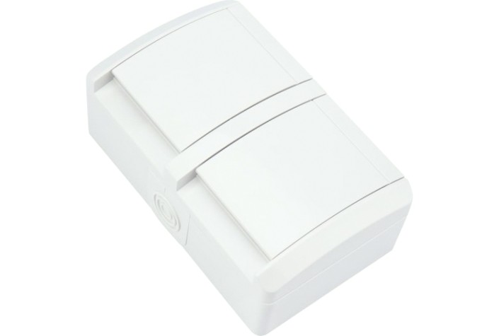 Блок розеток Kranz KR-78-0803 горизонтальный 2 (керамика) INDUSTRIAL IP54