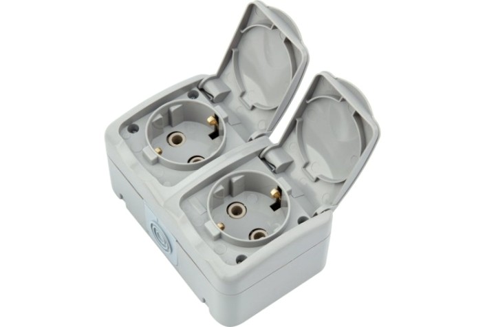 Блок розеток Kranz KR-78-0804 горизонтальный 2 (керамика) Mini OG IP54 Блок розеток Kranz KR-78-0804 горизонтальный 2 (керамика) Mini OG IP54