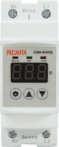 Блок защиты по напряжению Ресанта АЗМ-40АРД регулируемый (с дисплеем) [61/22/30]