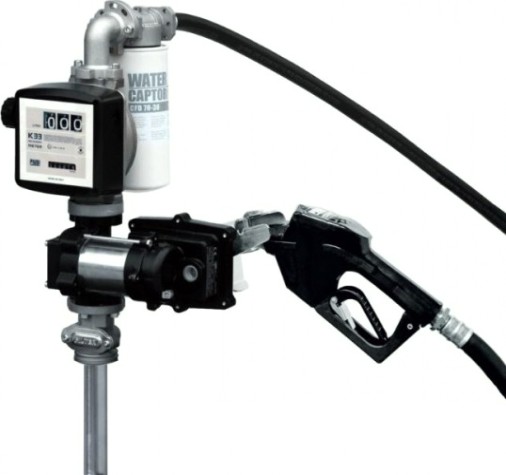 Бочковой комплект для перекачки бензина PIUSI Drum EX50 33 12V DC ATEX с фильтром, с мех.пистолетом F00375000 [F0037500A]