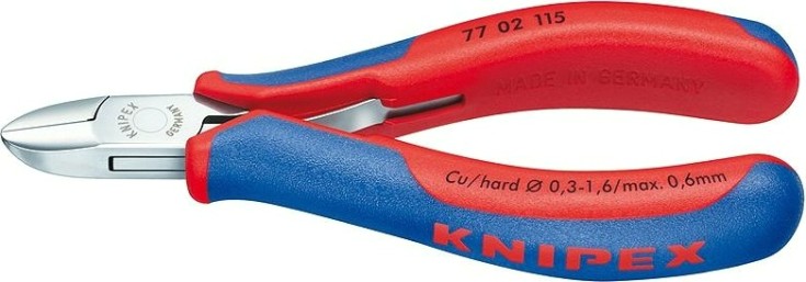 Бокорезы диагональные для электроники KNIPEX 7702115 115 мм [KN-7702115]