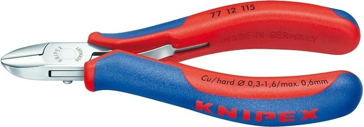 Бокорезы диагональные для электроники KNIPEX 7712115 115 мм [KN-7712115]