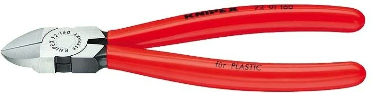 Бокорезы диагональные для пластмассы KNIPEX 7201160 160 мм [KN-7201160]