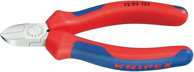 Бокорезы диагональные для пластмассы KNIPEX 7202125 125 мм [KN-7202125]