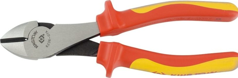 Бокорезы диэлектрические KING TONY 6236-07A 1000 V, 190 мм, диагональные, усиленные Бокорезы диэлектрические KING TONY 6236-07A 1000 V, 190 мм, диагональные, усиленные