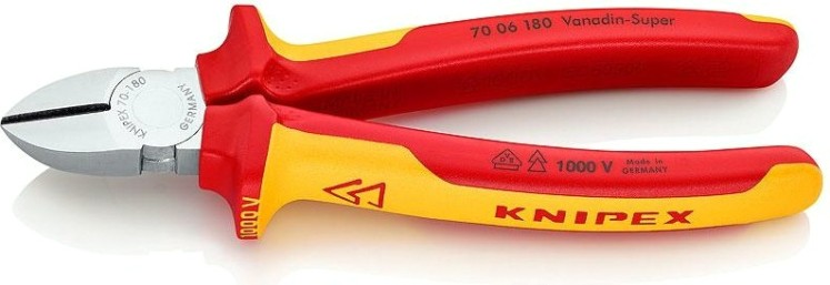 Бокорезы диэлектрические KNIPEX 7006180SB 180 мм [KN-7006180SB]