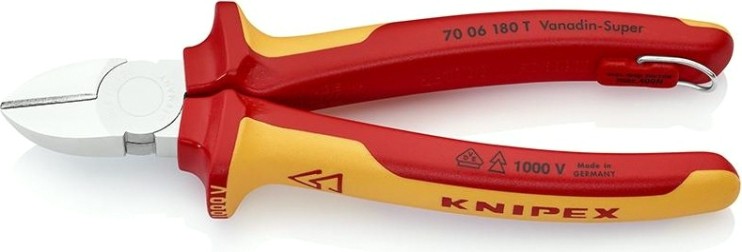 Бокорезы диэлектрические KNIPEX 7006180T 180 мм [KN-7006180T]