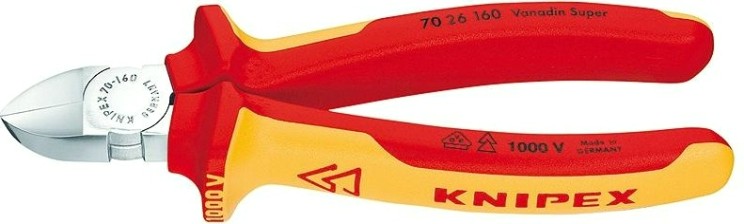 Бокорезы диэлектрические KNIPEX 7026160 1000 V, 160 мм [KN-7026160]
