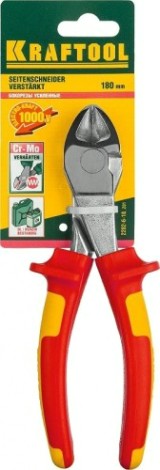 Бокорезы диэлектрические KRAFTOOL "ELECTRO-KRAFT" 1000 V, 180 мм, диагональные 2202-6-18 [2202-6-18_z01]