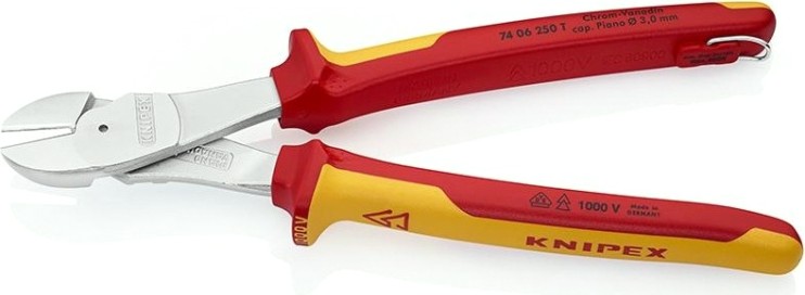 Бокорезы диэлектрические силовые KNIPEX 7406250T 250 мм [KN-7406250T]