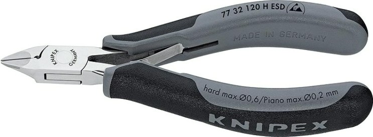 Бокорезы для электроники KNIPEX 7732120HESD 120 мм [KN-7732120HESD]