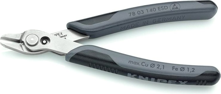 Бокорезы для электроники KNIPEX 7803140ESD 145 мм [KN-7803140ESD]