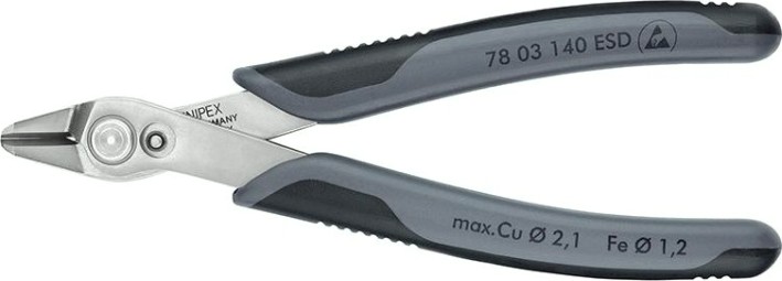 Бокорезы для электроники KNIPEX 7803140ESD 145 мм [KN-7803140ESD]