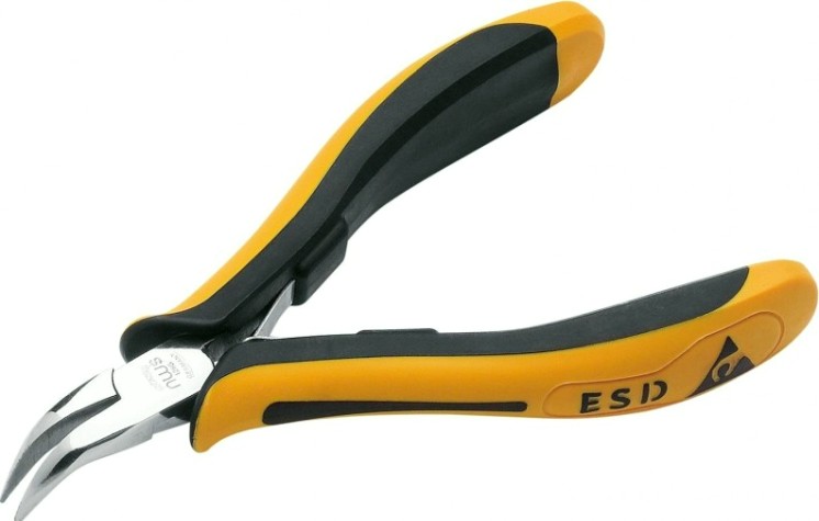Бокорезы для электроники NWS 126G-79-ESD-120 антистатические ручки, изогнутые 45° Бокорезы для электроники NWS 126G-79-ESD-120 антистатические ручки, изогнутые 45°