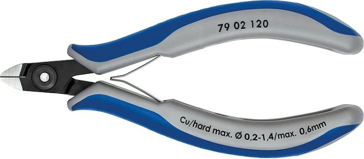 Бокорезы для электроники прецизионные KNIPEX 7902120 120 мм [KN-7902120]