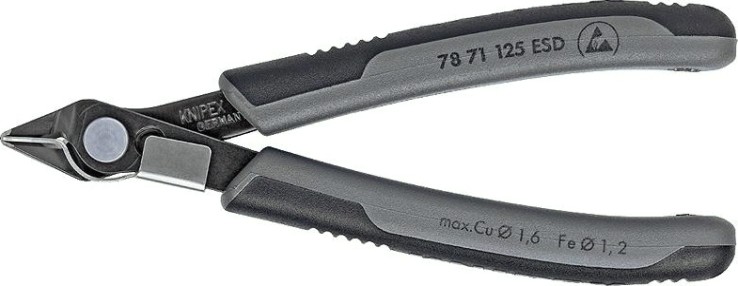 Бокорезы KNIPEX 7871125ESD electronic super прецизионные esd для тонких работ [KN-7871125ESD]