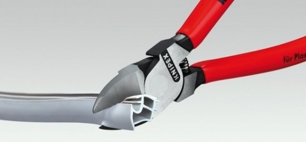 Бокорезы KNIPEX KN-7201160SB для пластика, пружина, 160 мм Бокорезы KNIPEX KN-7201160SB для пластика, пружина, 160 мм