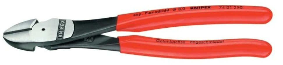 Бокорезы KNIPEX KN-7401250SB особо мощные, 250 мм, обливные ручки