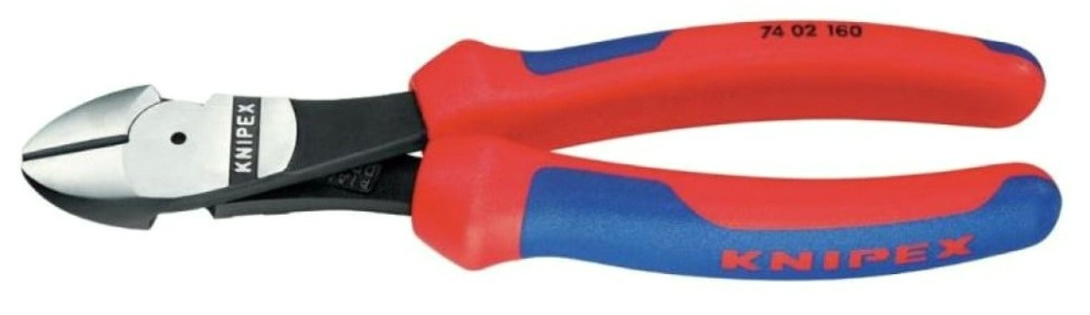 Бокорезы KNIPEX KN-7402160SB особо мощные, 160 мм, 2-комп. ручки