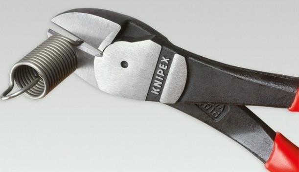 Бокорезы KNIPEX KN-7422250TBK особо мощные, губки 12°, 250 мм, 2-комп.ручки