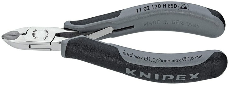 Бокорезы KNIPEX KN-7702120HESD для электроники