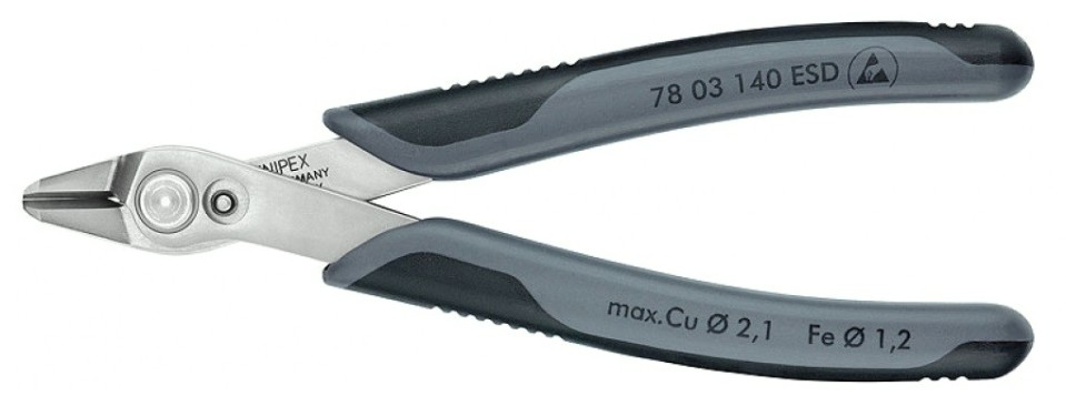 Бокорезы KNIPEX KN-7803140ESDSB Electronic Super Knips XL прецизионные ESD