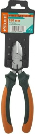 Бокорезы Sturm 1020-01-3-180 особо прочные губки, 2-х комп. рукоятки, 180мм