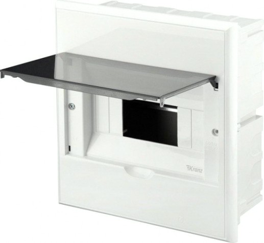Бокс Kranz KR-11-0208 пластиковый ЩРВ-П-8 IP41 белый Бокс Kranz KR-11-0208 пластиковый ЩРВ-П-8 IP41 белый