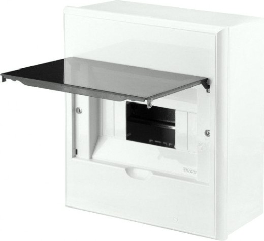 Бокс Kranz KR-11-0308 пластиковый ЩРН-П-8 IP41 белый Бокс Kranz KR-11-0308 пластиковый ЩРН-П-8 IP41 белый