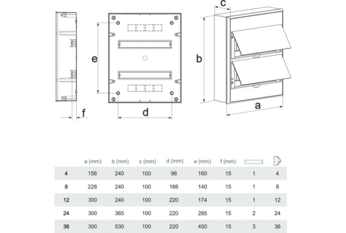 Бокс пластиковый Kranz KR-11-0337 ЩРН-П-36 IP41 белый (белая дверца) Бокс пластиковый Kranz KR-11-0337 ЩРН-П-36 IP41 белый (белая дверца)