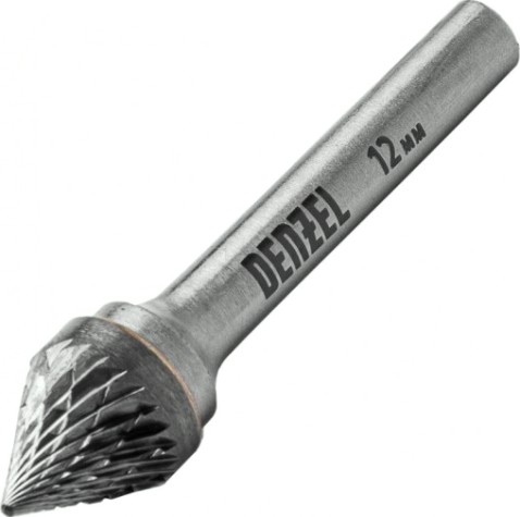 Бор-фреза по металлу Denzel тип-J твердосплавная, зенкер 60 град., 12 мм [72057]