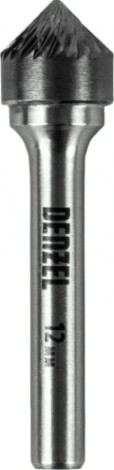 Бор-фреза по металлу Denzel тип-K твердосплавная, зенкер 90 град., 12 мм [72058]