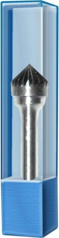 Бор-фреза по металлу ПРАКТИКА форма J зенкер с вершиной 60°12,*12,0/57, хв. 6 мм 644-610 [644-610]