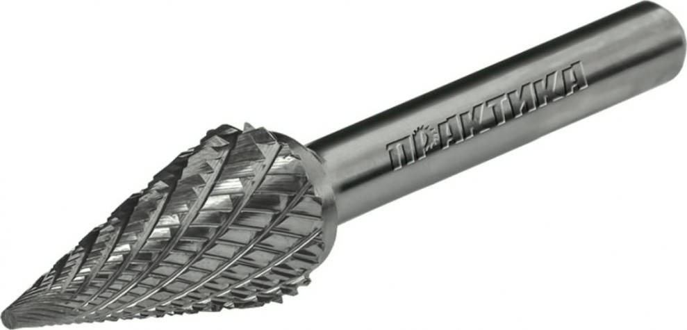 Бор-фреза по металлу ПРАКТИКА форма M конус 12,0*25,0/70,0 хв. 6 мм 644-573 [644-573]