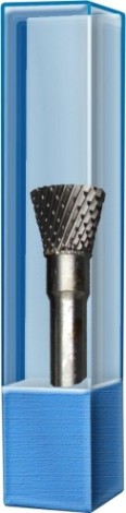 Бор-фреза по металлу ПРАКТИКА форма N перевернутый конус 8,0*9,0/55,0 хв. 6 мм 644-580 [644-580]