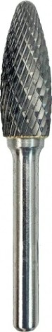 Бор-фреза по металлу Профоснастка №450, 12*32*77 мм, d хв.= 6 мм, Форма H двойная заточка [860861232770]