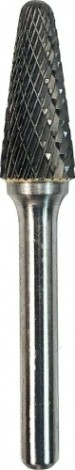 Бор-фреза по металлу Профоснастка №485, 6*16*61 мм, d хв.= 6 мм, Форма L двойная заточка [860960616610]
