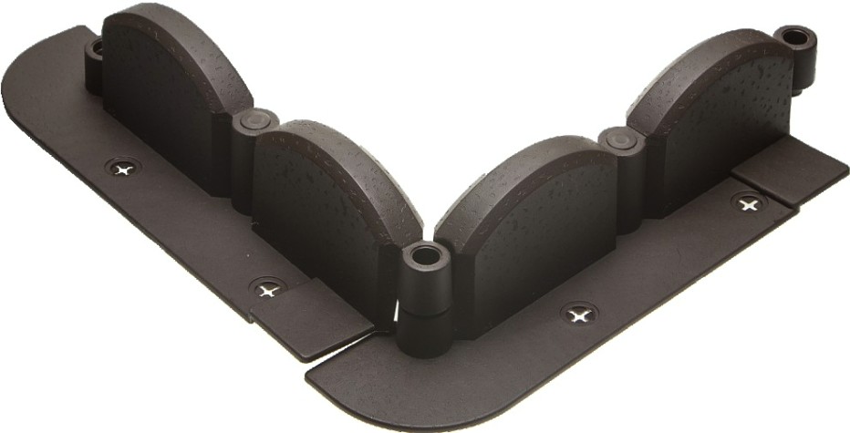 Бордюр садовый GRINDA ВОЛНА декоративный 9х256см, коричневый [422229]